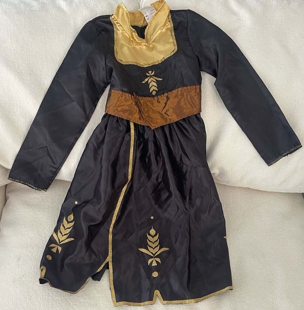 Disney Anna Frozen 2 Adventure Dress Size 4-6X Costume